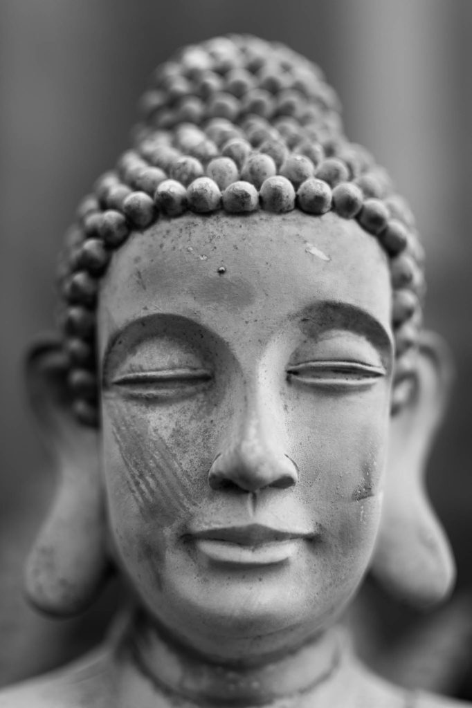 Ein Steinbuddha